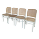 Set of 4 Thonet Style 811 Cane Chair: Josef Hoffman Mid-Century Modern Furn