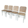 Set of 4 Thonet Style 811 Cane Chair: Josef Hoffman Mid-Century Modern Furn
