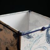 Lantern lamp in vintage Japanese fabric pattern carp koi