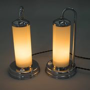 Ensemble de deux lampes de table/chevet restaurées, années 1930
