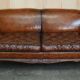 Renovated Victorian Chesterfield Sofa in Leather by Howard & Son