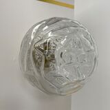 Vintage wall lamp Transparent globe