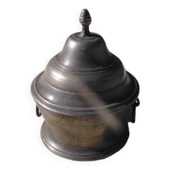 Pewter sugar pot