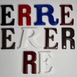 Set of 10 vintage sign letters, 11.5 cm