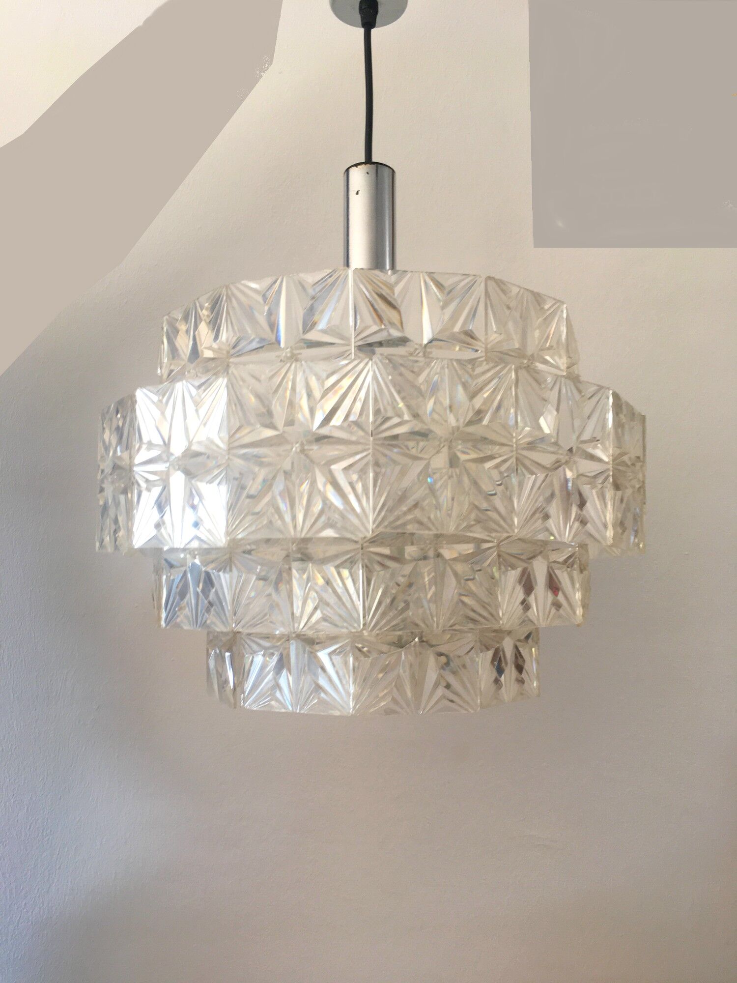 Vintage suspension lamp 60s
