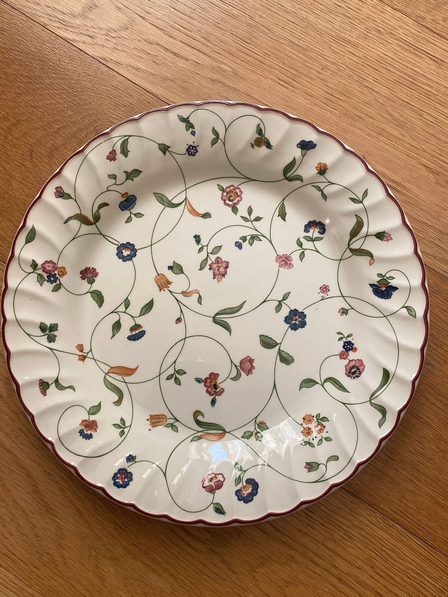 6 plates starter or dessert Oakwood Staffordshire Tableware English porcelain