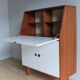 Teak and white formica secretary