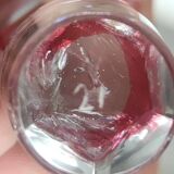 Old Baccarat crystal decanter with grape vine leaf decor