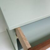 Bedside table with 1 door and 1 internal drawer.
