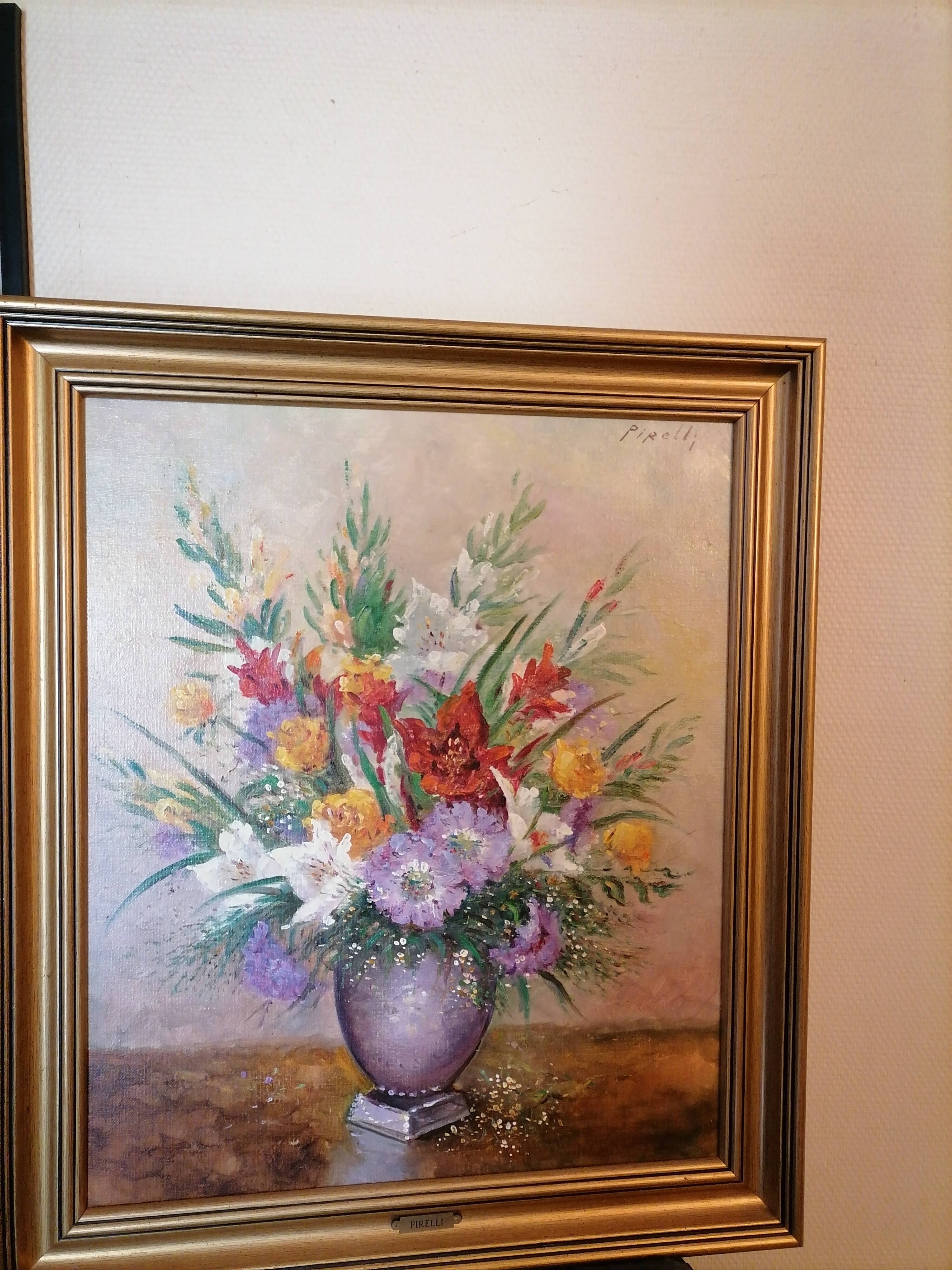 Pirelli framed painting