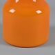 1970s Italian Space-Age Orange Glass Mushroom Vase