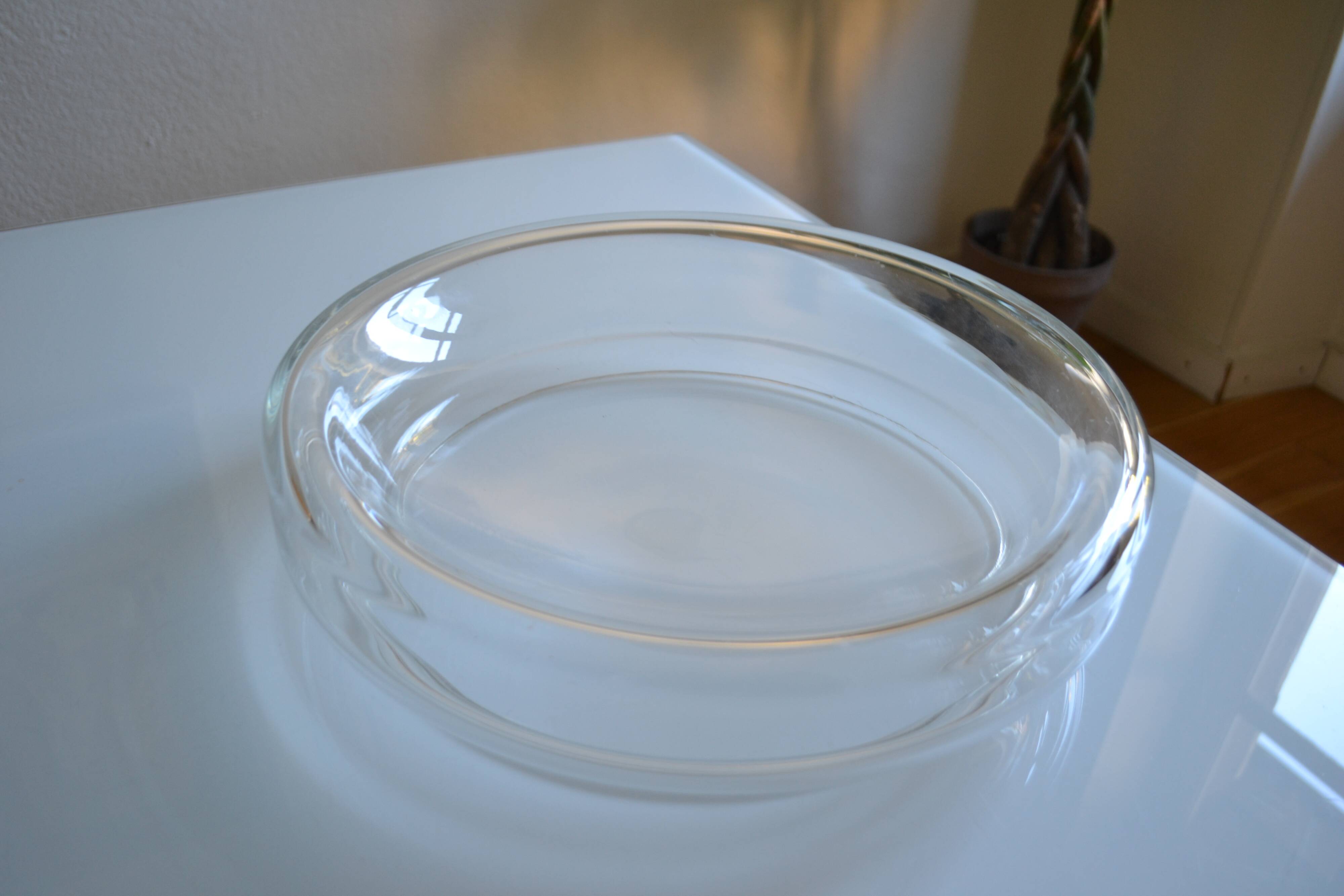 vide poche en verre soufflé, Murano Italy vers 1970 D : 35 cm