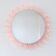 Mid-Century Modern Sunburst Mirror Wall Lamp in Lucite with Pink Glow, 1970