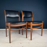 Mid-century dining chair set, Italy, 1970s