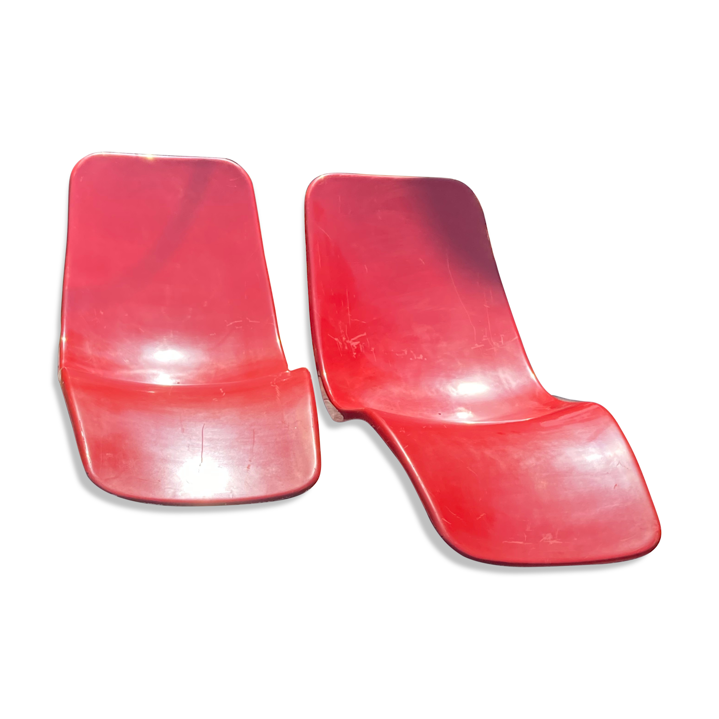 Pair of sunbath chairs Eurolax R1 by Charles Zublena