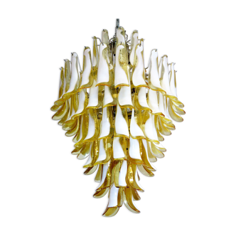 Chandelier Murano glass Canadiens Mazzega tissue 70