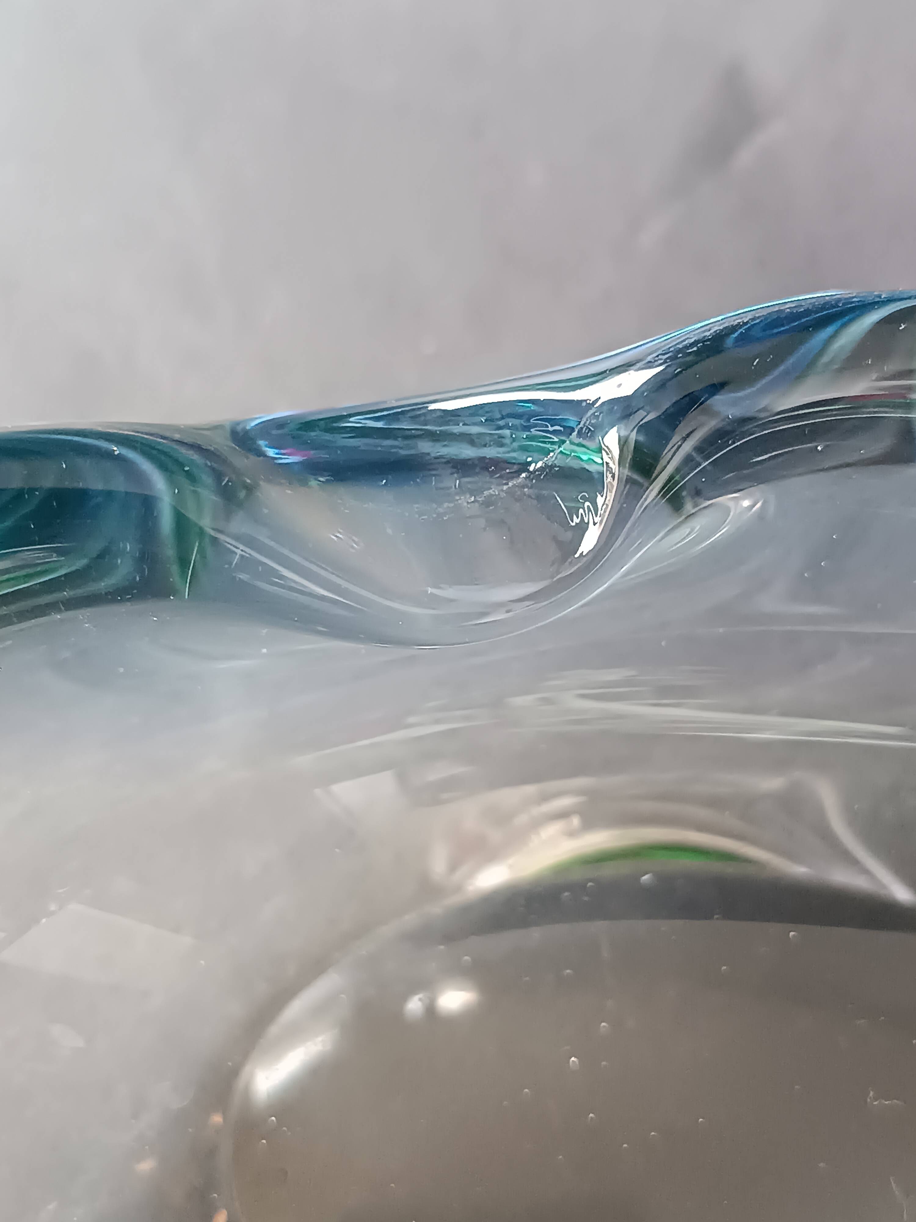 Vintage free-form Murano glass ashtray