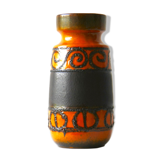 Vase vintage en céramique Fat Lava West Germany