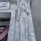 Monumental stone fireplace