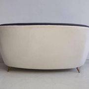 Grey velvet sofa by Guglielmo Veronesi for ISA, circa 1950.