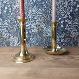 Pair of brass candlesticks