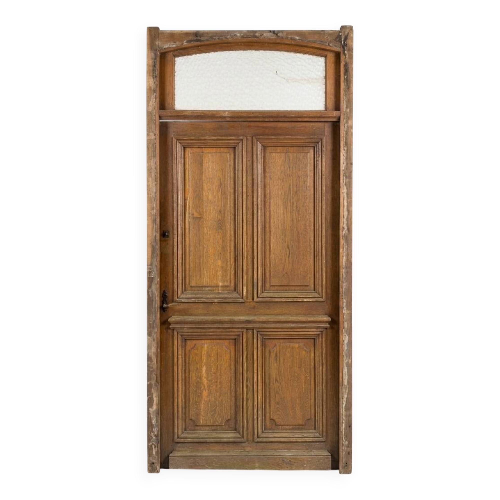 Solid oak entrance door 19th century