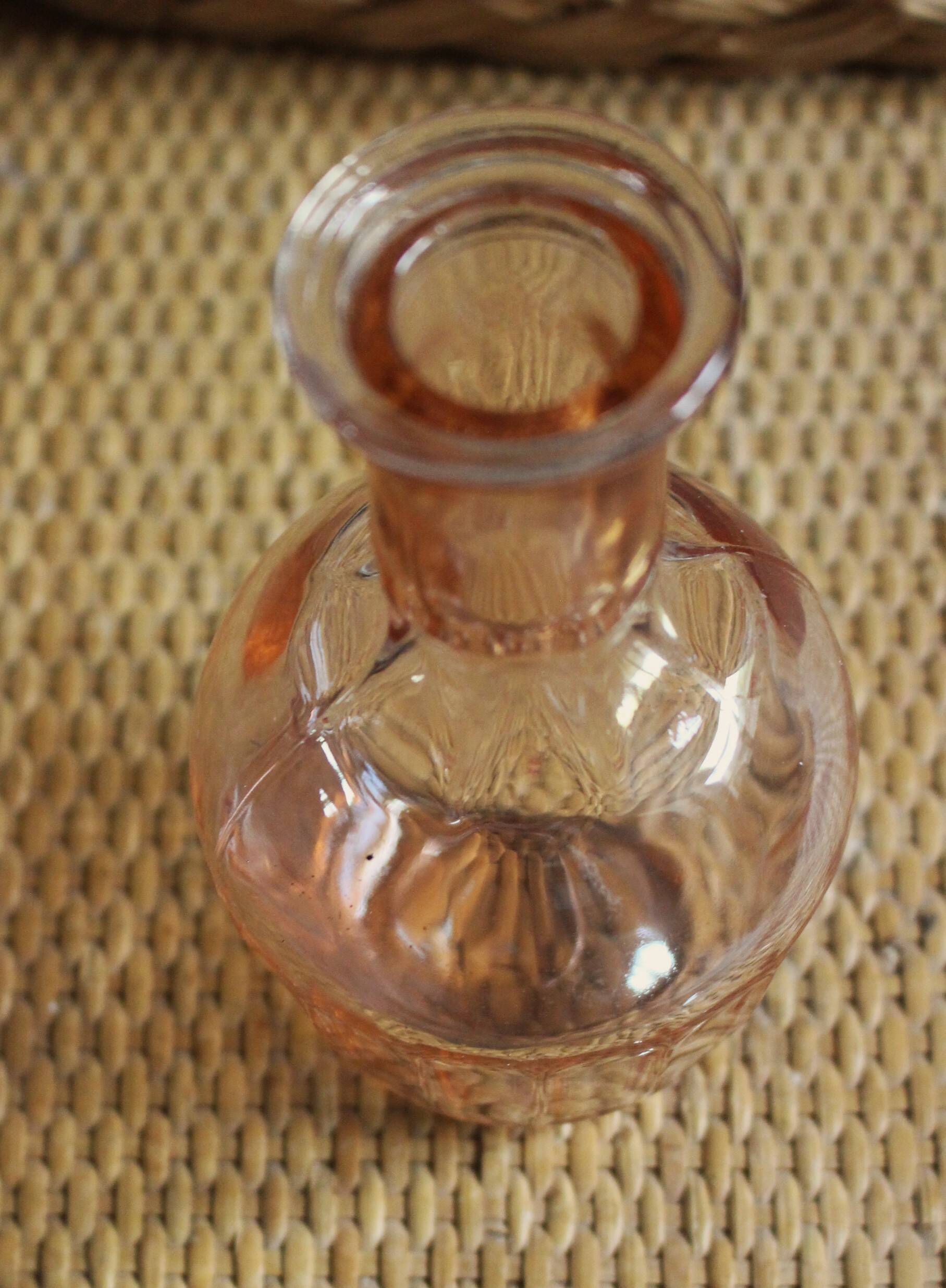 Pink glass vase Soliflore rosaline
