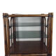 Bamboo Shelf / Smoked glass on foot 70s