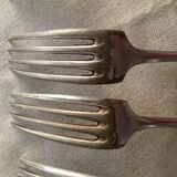 Silver-plated forks with hallmarks