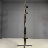 Support à plantes rétro en métal, style brutaliste, Tchécoslovaquie, années 1970