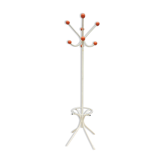 Rotating coat racks 8 balls orange casimir 1970
