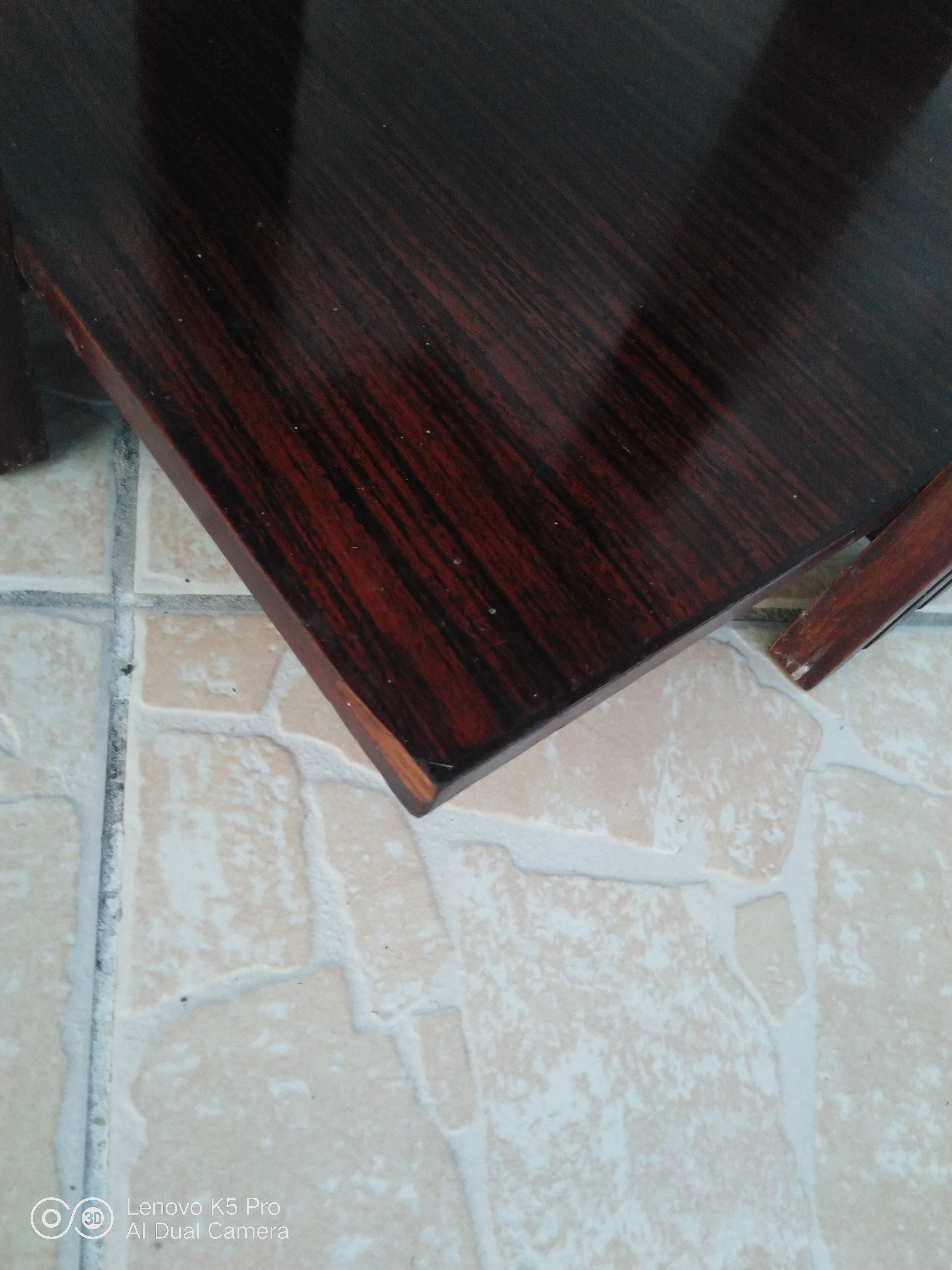 Art Deco side table in macassar ebony