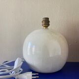 White pearlescent ball lamp foot