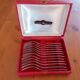 Box of 12 stainless steel dessert forks Devouge Dupont silverware