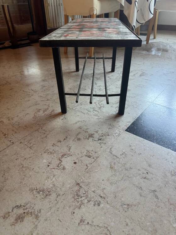 Glazed lava coffee table – Jean & Robert Cloutier – Circa 1960
