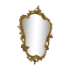 Miroir baroque rocaille en bronze doré