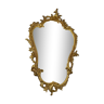 Baroque mirror rockery in gilded bronze