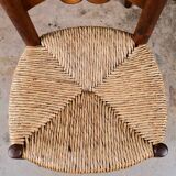 Pair of folk art chairs, France, mid-20th century