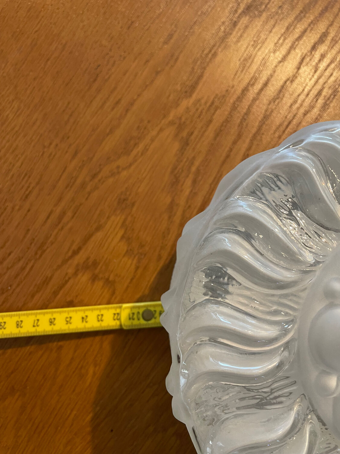 Art Deco pressed glass ceiling light Lumisec