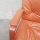 Vintage leather office armchair