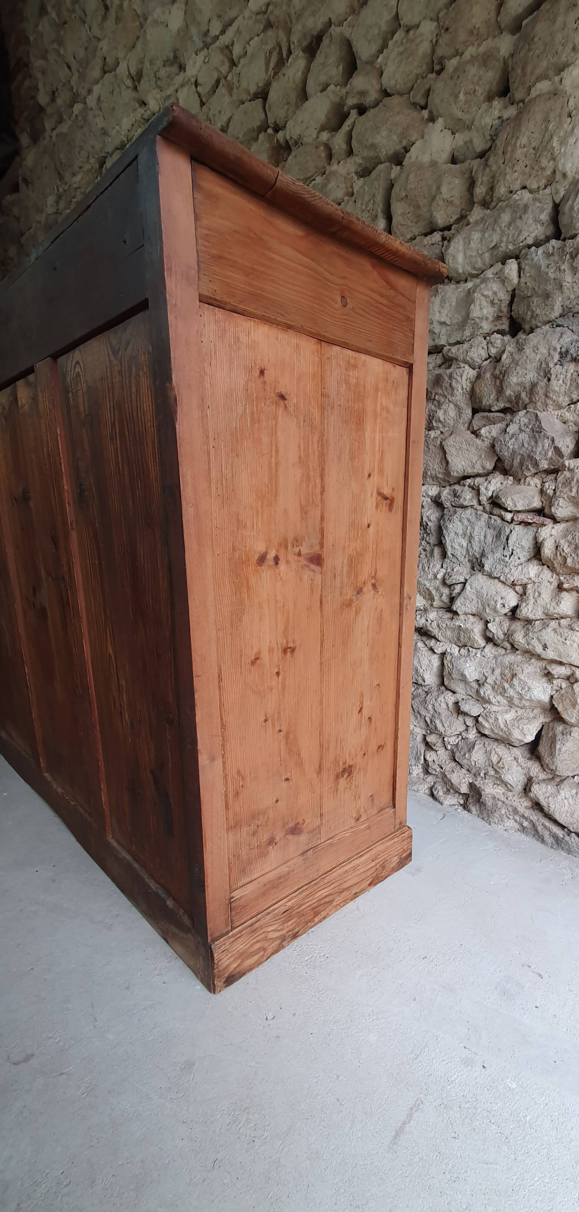 Antique pine sideboard, France