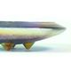 Rare iridescent art glass trinket bowl by Jiri Zemon for Rudolfova Hut