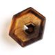 Davidson amber glass candle holder