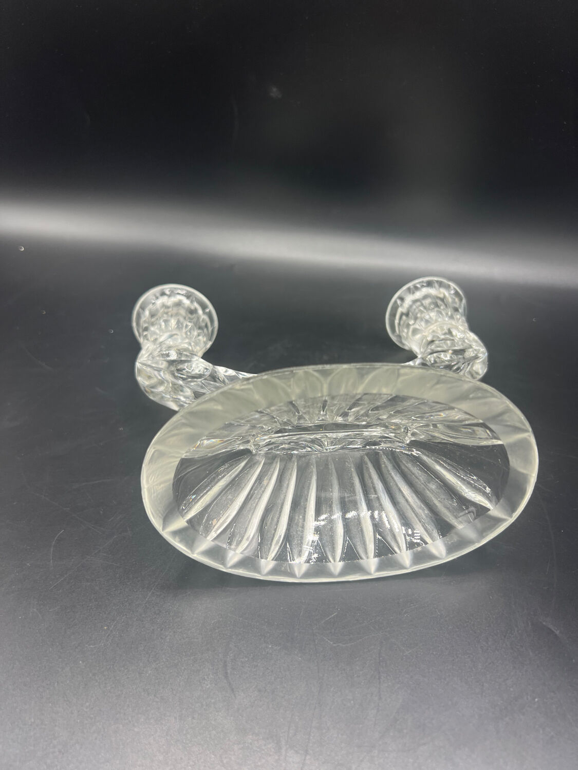 Vintage glass candle holder