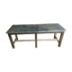Table haute avec plateau en zinc