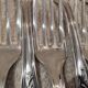 12 fourchettes de table metal argente orfevre Ercuis modele dubarry