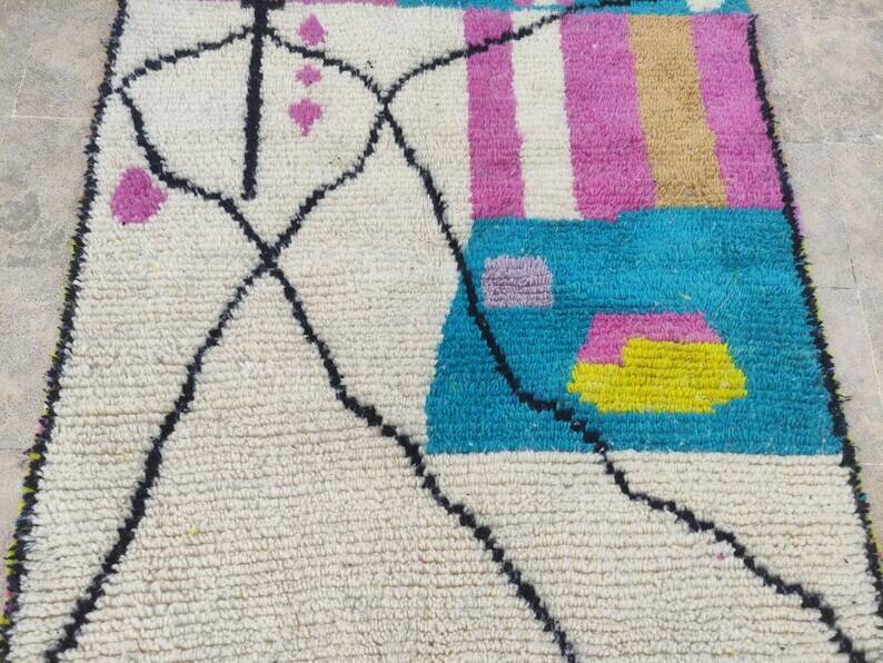 Natural wool rug 250cmx150cm