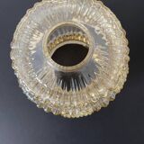 Globe verre travaillé ambré (Années 50)