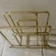 Designer brass magazine rack