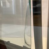 halogen floor lamp glass and metal 1980